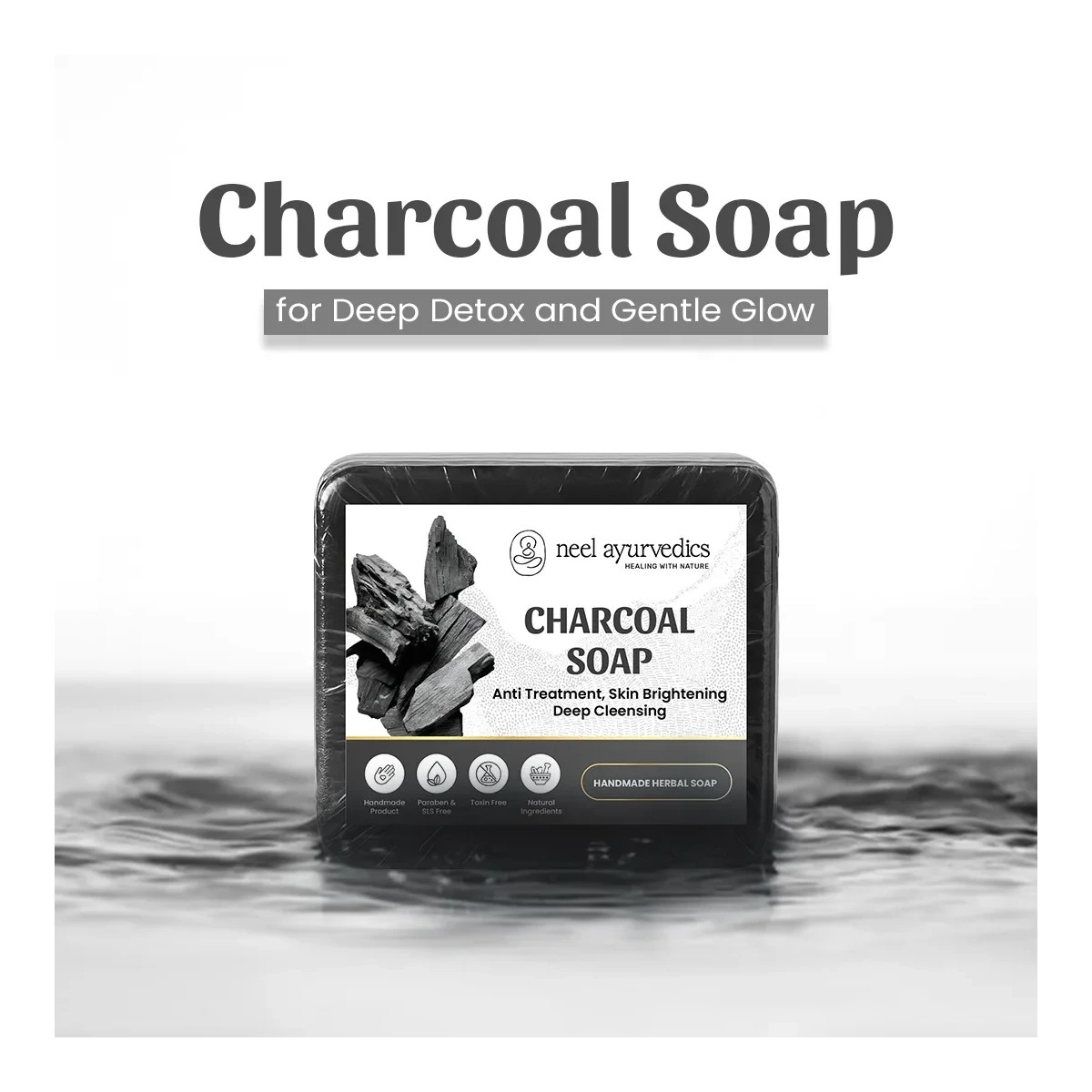 Neel Ayurvedics Charcoal Soap