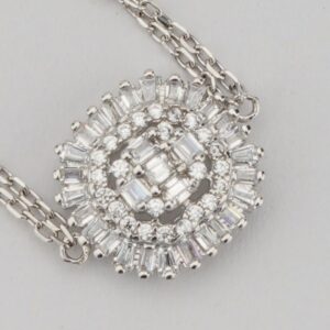 Elegant Halo Bracelet | 925 Sterling Silver