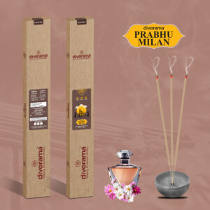 DivoRama Premium Prabhu Milan Incense Sticks-Sweet Floral Fragrance-16″ long-lasting Aroma Agarbatti to fill every corner with a Spiritual Vibe this Festive Season-10 Sticks/Pack