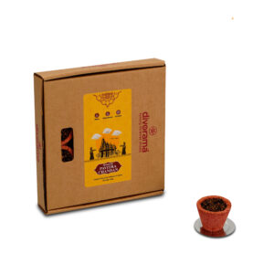 DivoRama Premium Pavitra Chandan/Sandal | Sambrani Havan/Dhoop Cups | Pooja & Festivals | Natural | 6 Cups