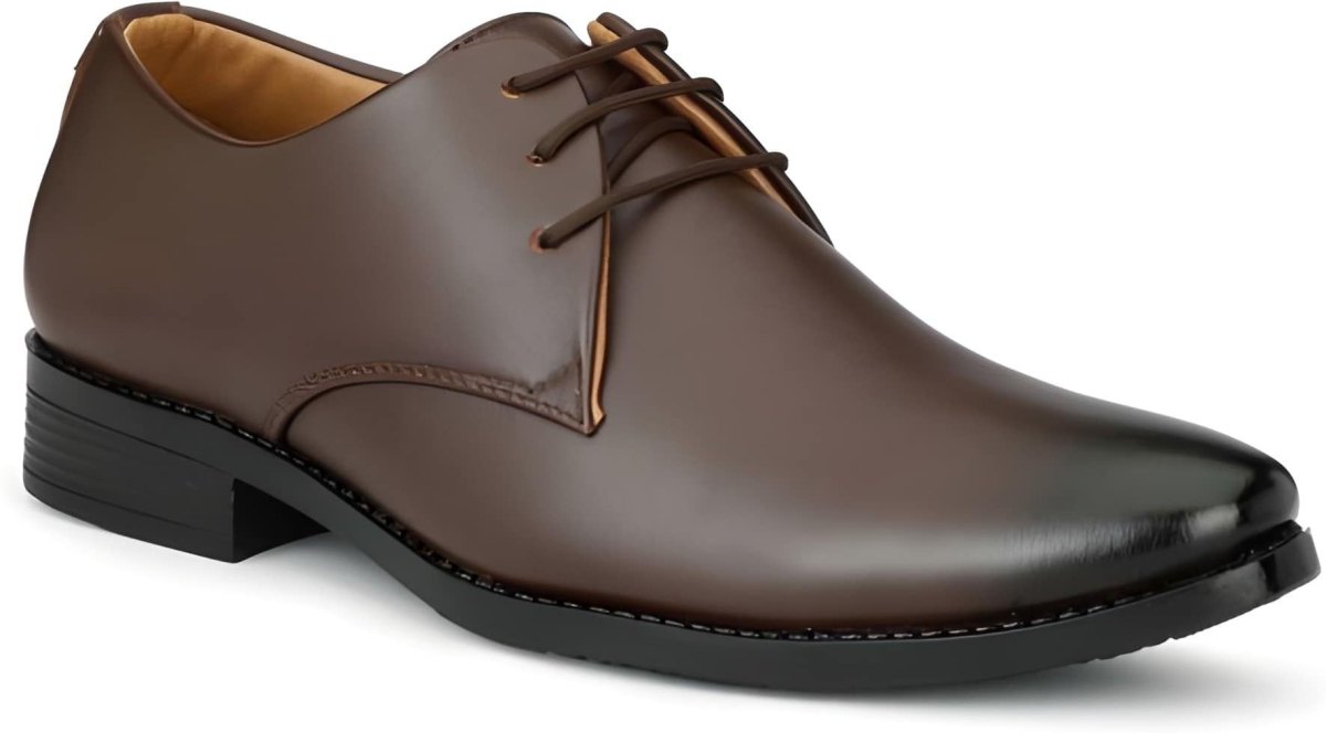 WUGO Men's Brown Formal Shoes, FK1001-BRN