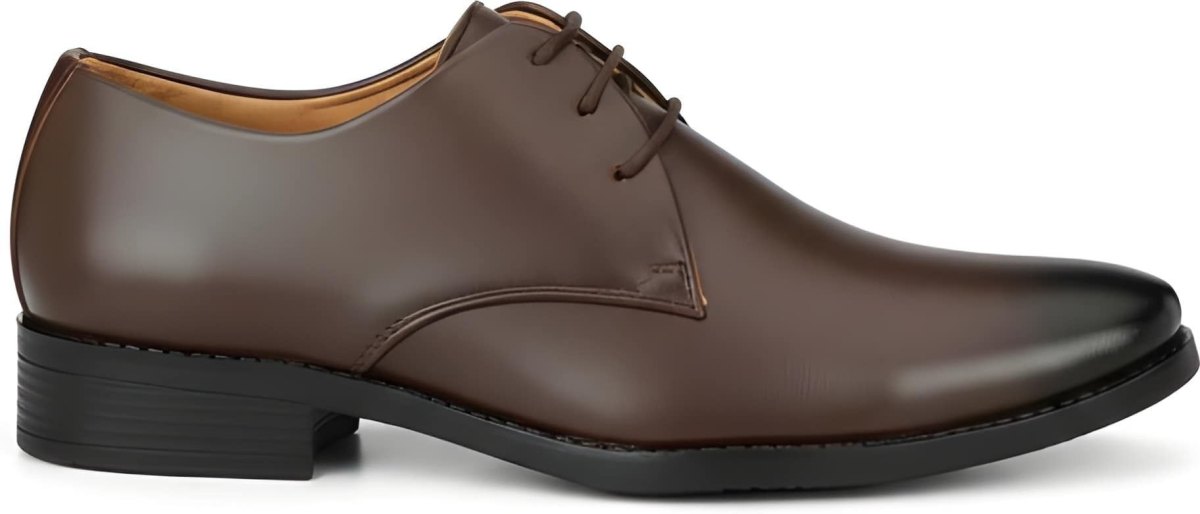 WUGO Men's Brown Formal Shoes, FK1001-BRN