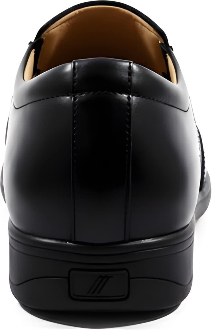 WUGO Men's Black Formal Shoes, FOX-5024-BLK