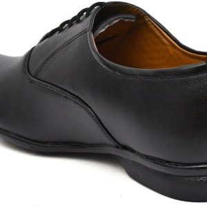 WUGO Men's Black Formal Shoes, FOX1003-BLK