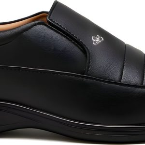 WUGO Men's Black Formal Shoes, FX-1005-BLK