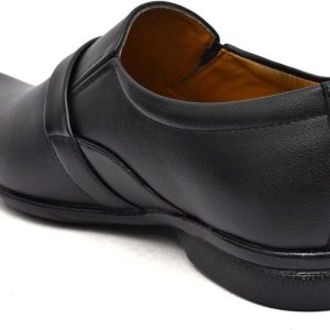 WUGO Men's Black Formal Shoes, FX-1006-BLK