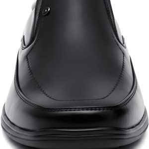 WUGO Men's Black Formal Shoes, GOL-BLACK