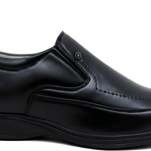 WUGO Men's Black Formal Shoes, GOLA-BLACK