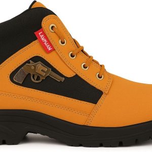 WUGO Men's Tan Casual Boots, GUNEBOOT-TAN