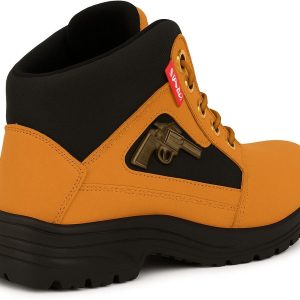 WUGO Men's Tan Casual Boots, GUNEBOOT-TAN