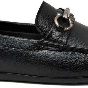 WUGO Men's Black Casual Loafers, LOAFFER MILD-BLK